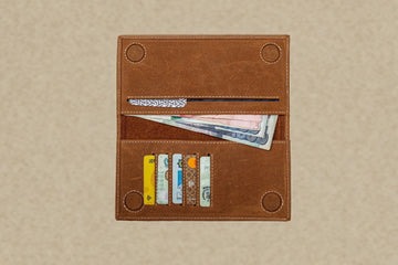 Alpha Brown Leather Wallet