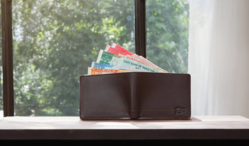 Atom Dark Brown Leather Wallet