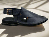 Zardari Black Chappal