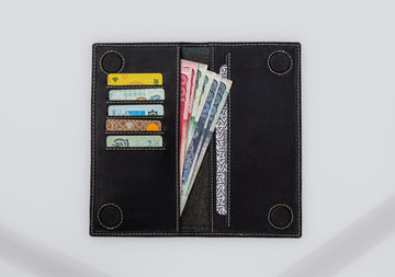 Alpha Black Leather Wallet