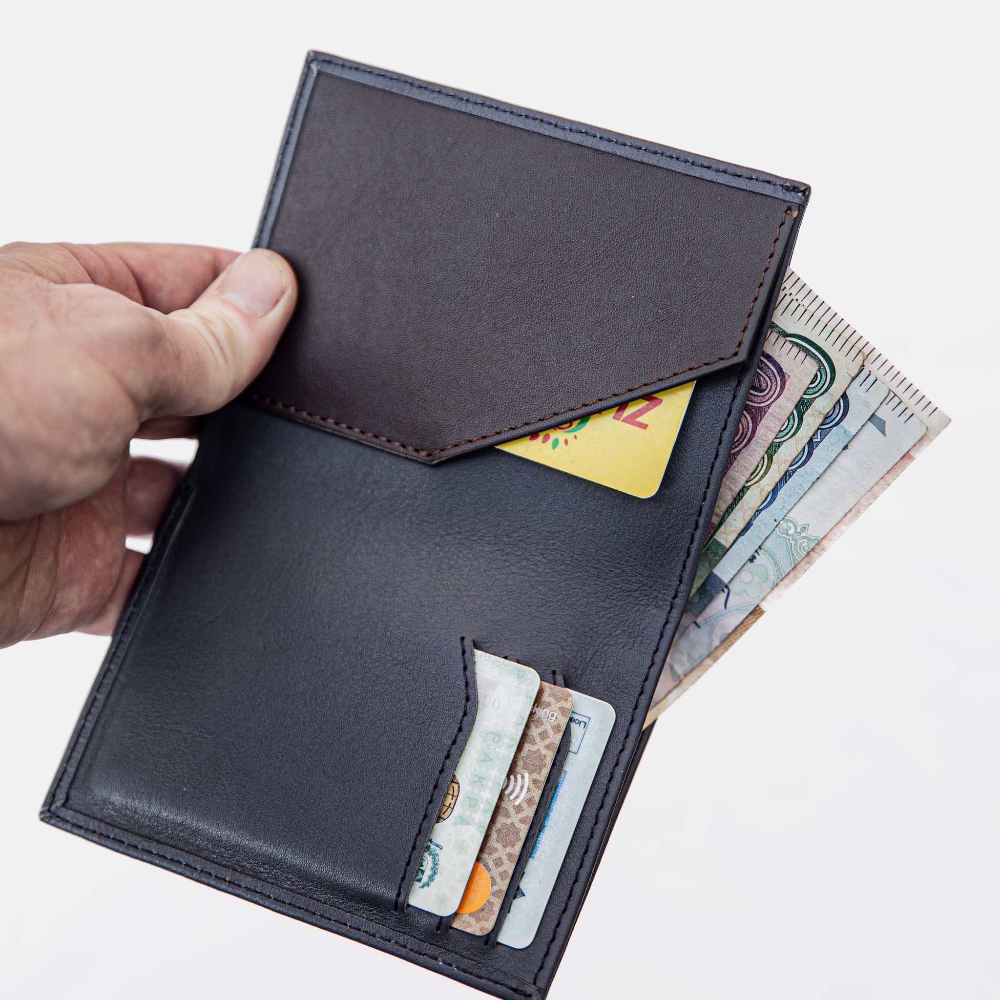 Nova Grey Leather Wallet